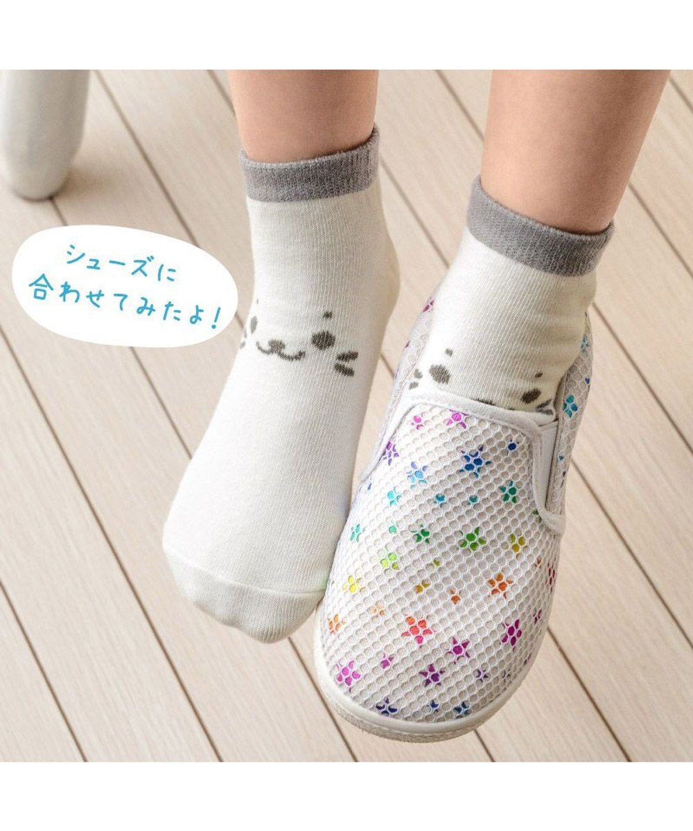Mother garden しろたん スニーカー丈ソックス 2足セット 《顔ぼん・いっぱいいるよ》 13～16cm/17～20cm 