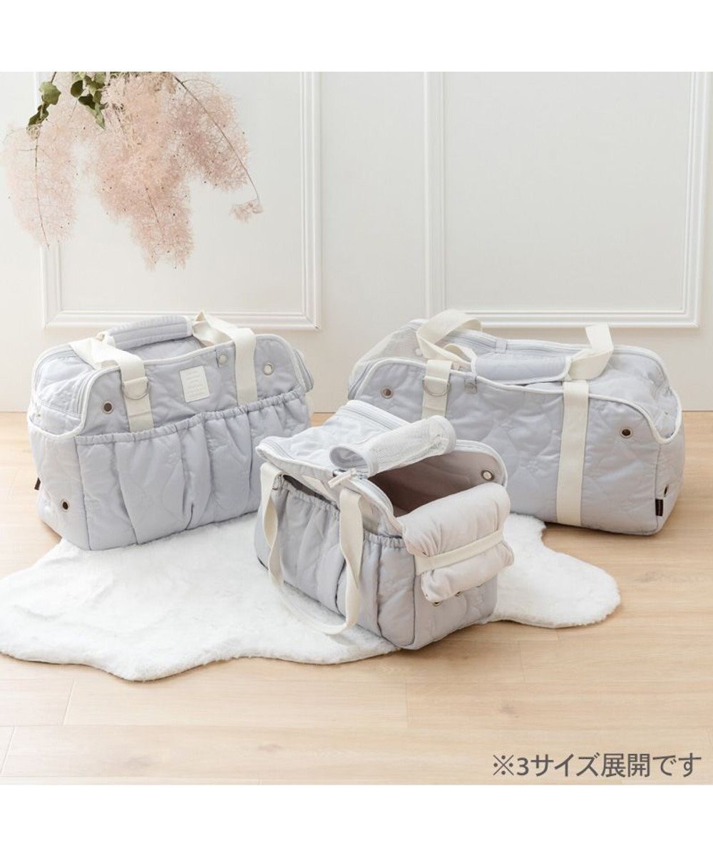 PET PARADISE ペットパラダイス キルティング キャリーバッグ 《グレー》 Ｓ 