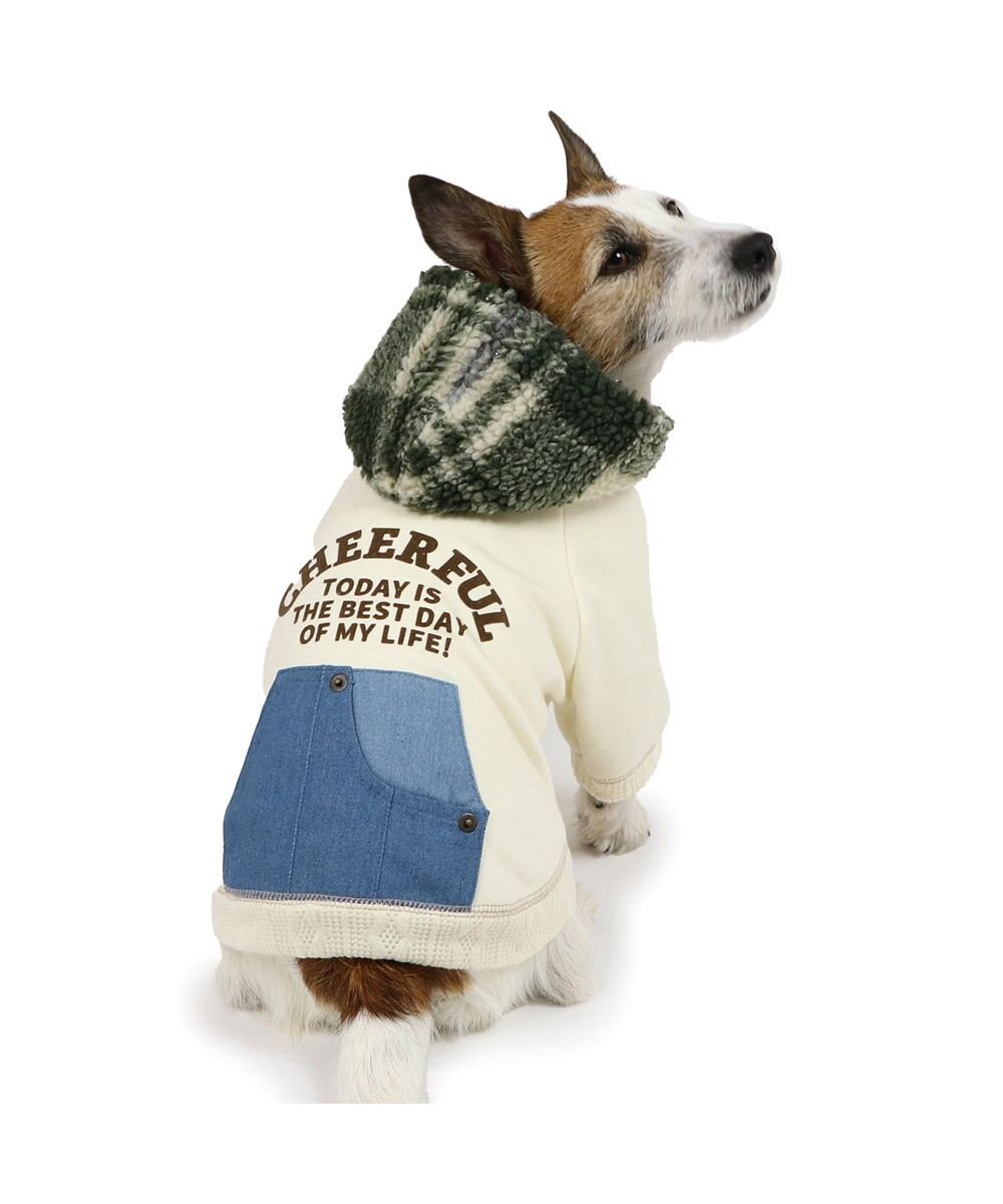 PET PARADISE ペットパラダイス ポケット付きトレーナー 《デニムチェック柄》 小型犬 