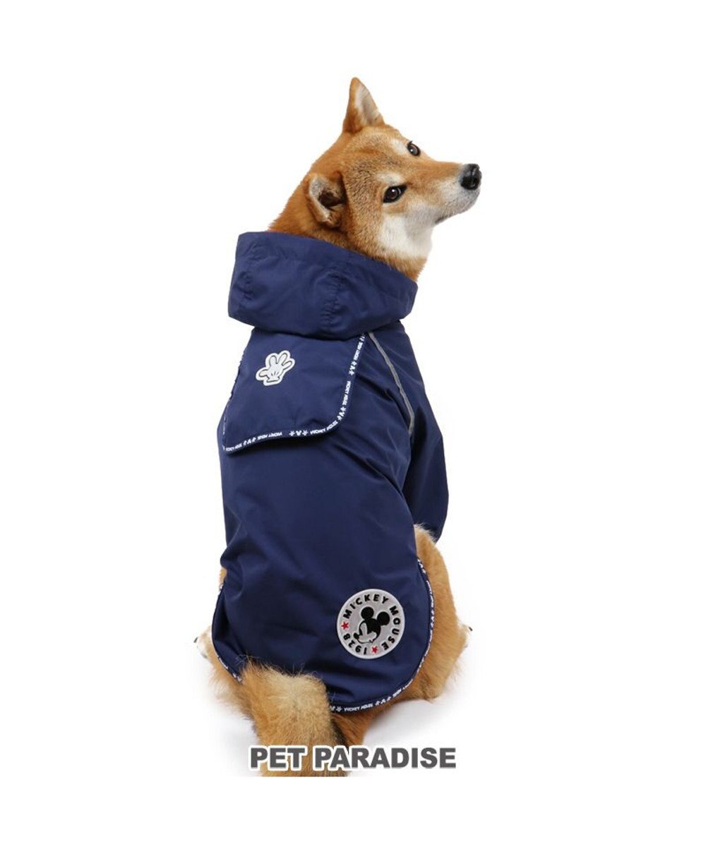 PET PARADISE 犬 服 ディズニー ミッキーマウス レインジャケット 〔中型犬〕 犬服 犬の服 犬 服 ペットウエア ペットウェア ドッグウエア ドッグウェア 紺（ネイビー・インディゴ）