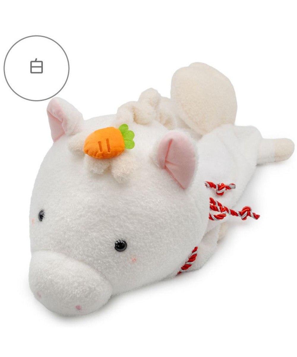 Mother garden しろたん 午年 抱き枕カバー 55cm用 《白》 単品 