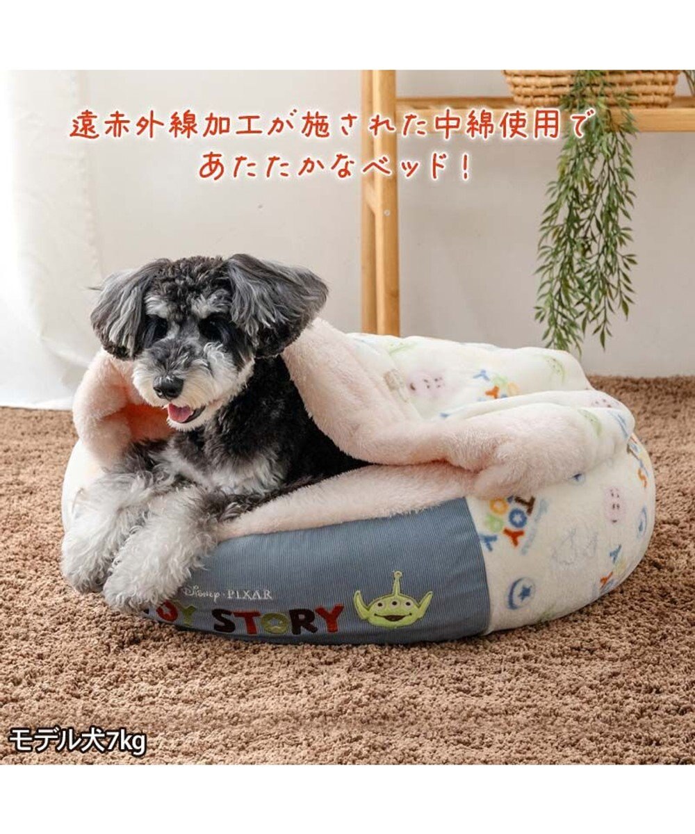 PET PARADISE ディズニー トイ・ストーリー 遠赤外線 ボア 丸型寝袋 《総柄》 