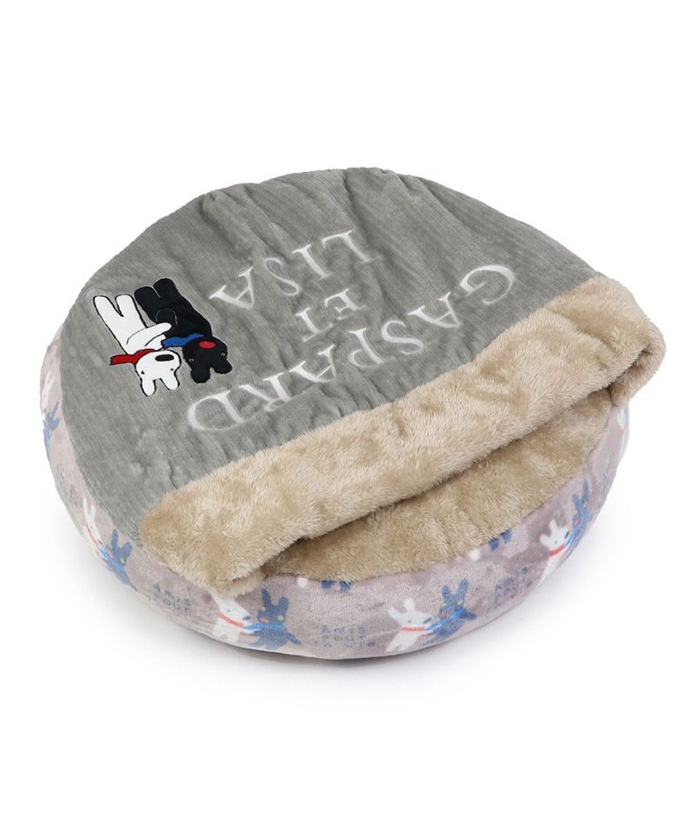 PET PARADISE リサとガスパール 丸型寝袋 遠赤外線 《であい柄》 50cm 