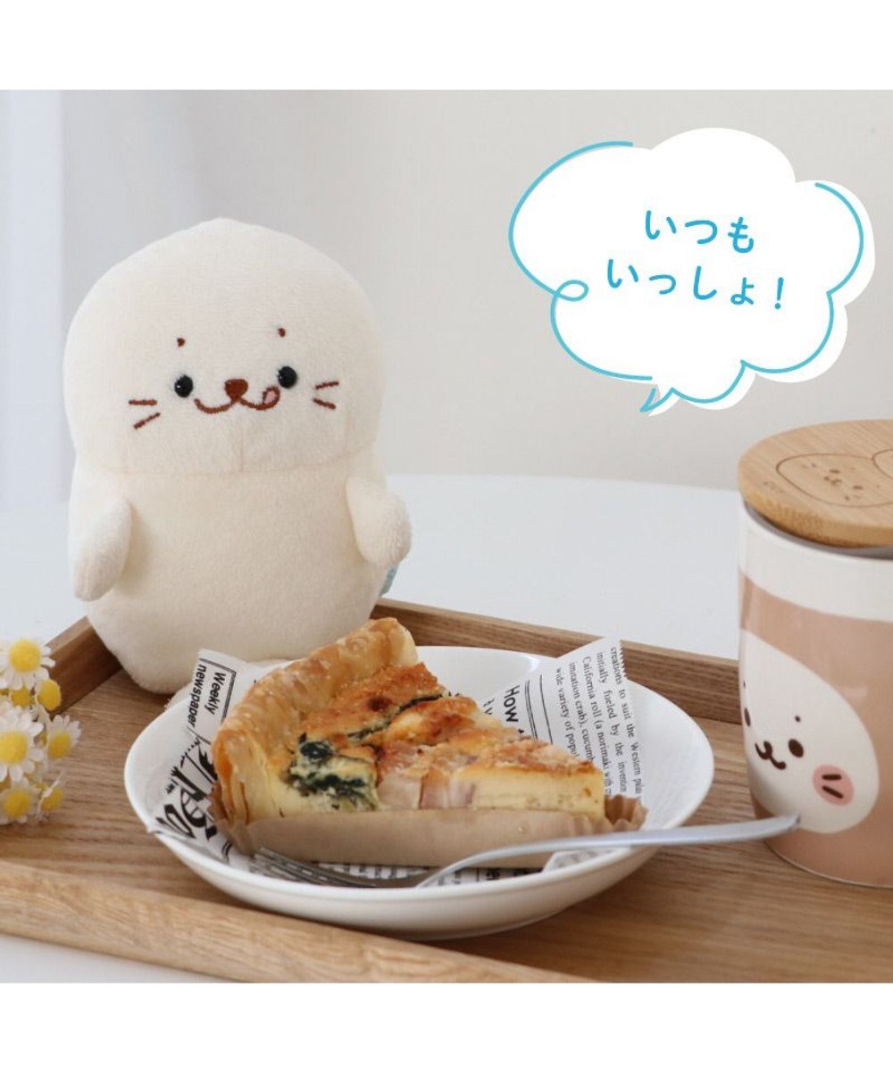 Mother garden しろたん ついてきちゃう ぬいぐるみ キーホルダー 《ぺろりついたん》 