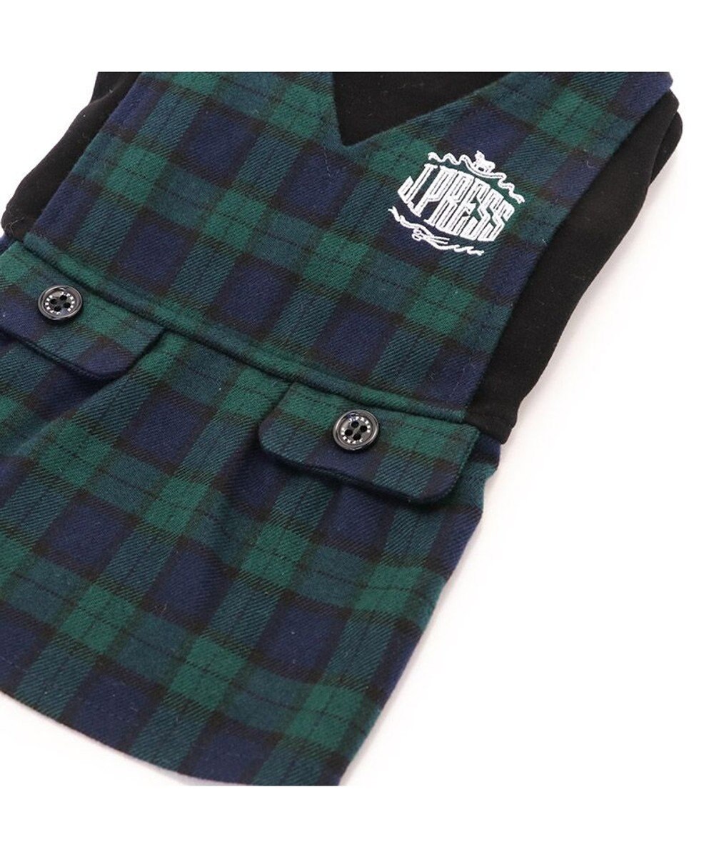 PET PARADISE J.PRESS スカートつなぎ ブラックウォッチ 小型犬 