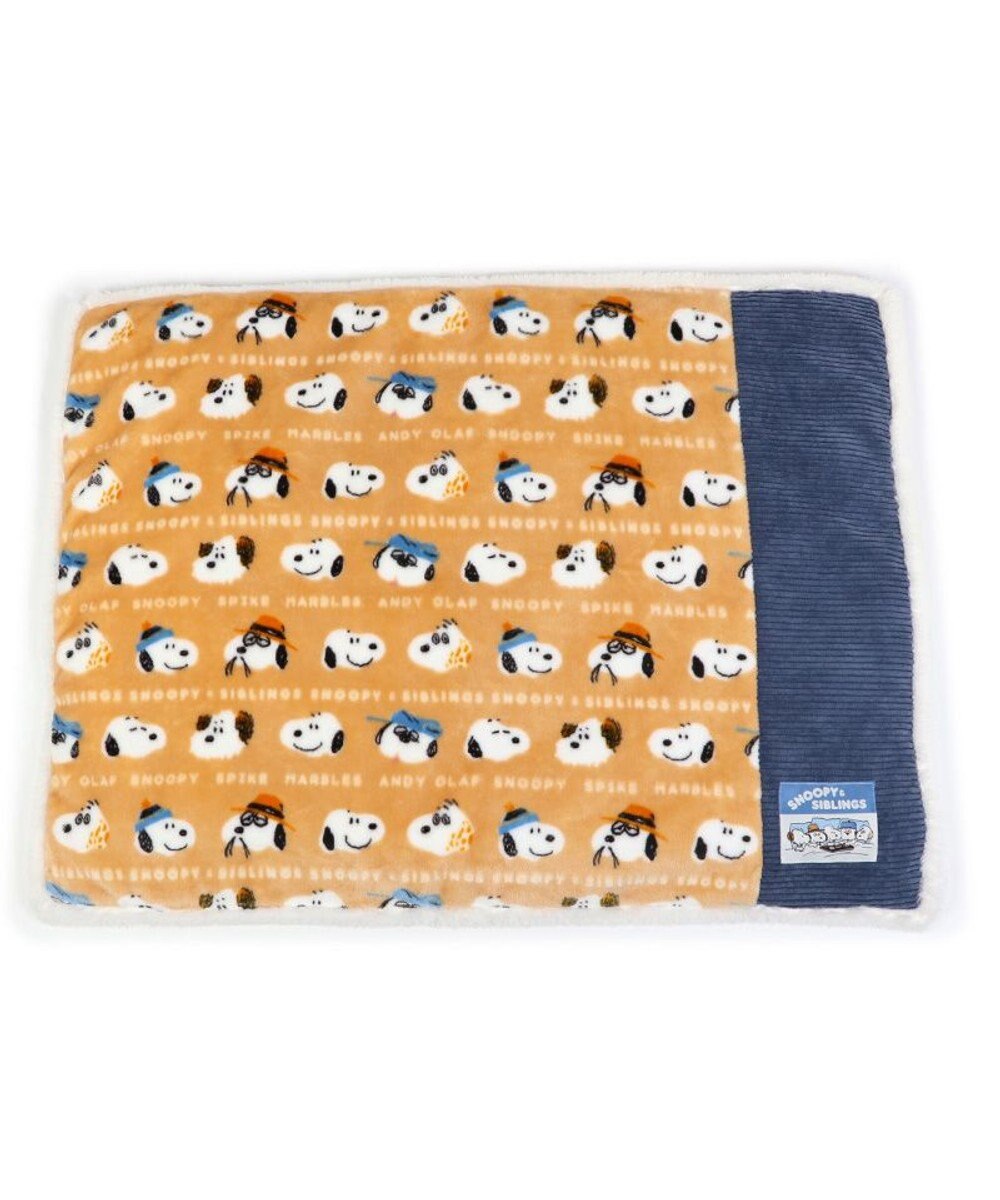 PET PARADISE スヌーピー 遠赤外線 ボアマット 《ブラザー柄 》四角型  (80×60cm) 