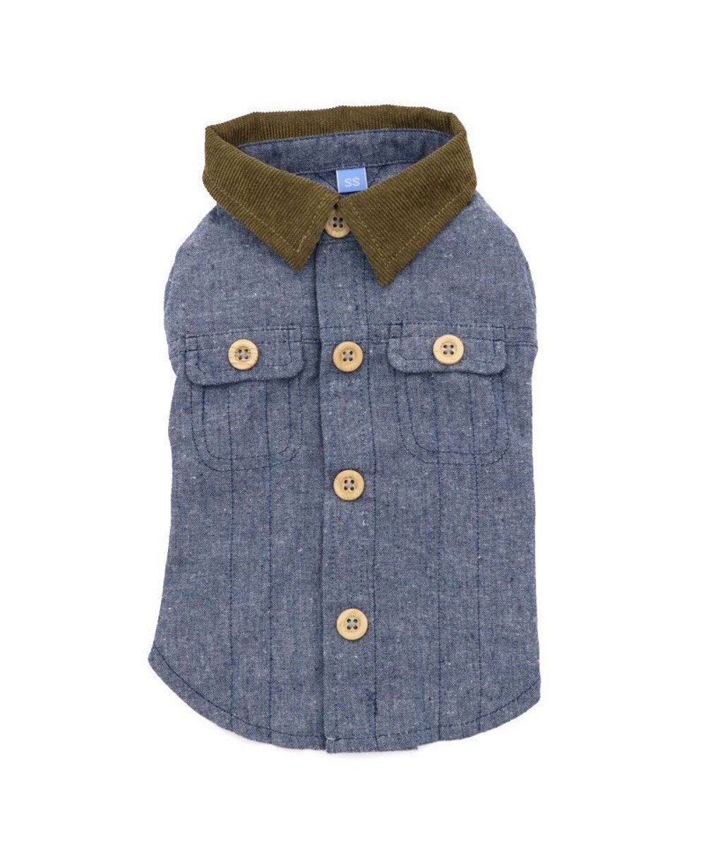 PET PARADISE ペットパラダイス コーデュロイ襟 シャツ 小型犬 