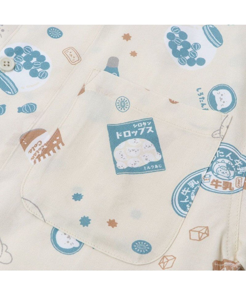 Mother garden しろたん アロハシャツ 半袖 《 駄菓子 / 黒 》 ユニセックス 男女兼用 