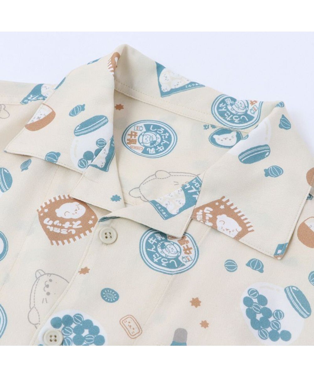 Mother garden しろたん アロハシャツ 半袖 《 駄菓子 / 黒 》 ユニセックス 男女兼用 