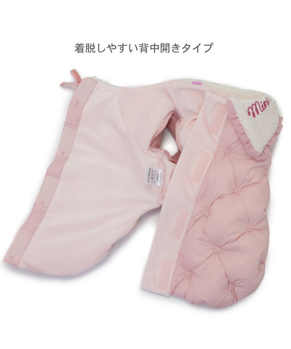 PET PARADISE ディズニー ミニーマウス 遠赤外線 ベスト ツイード襟  小型犬 