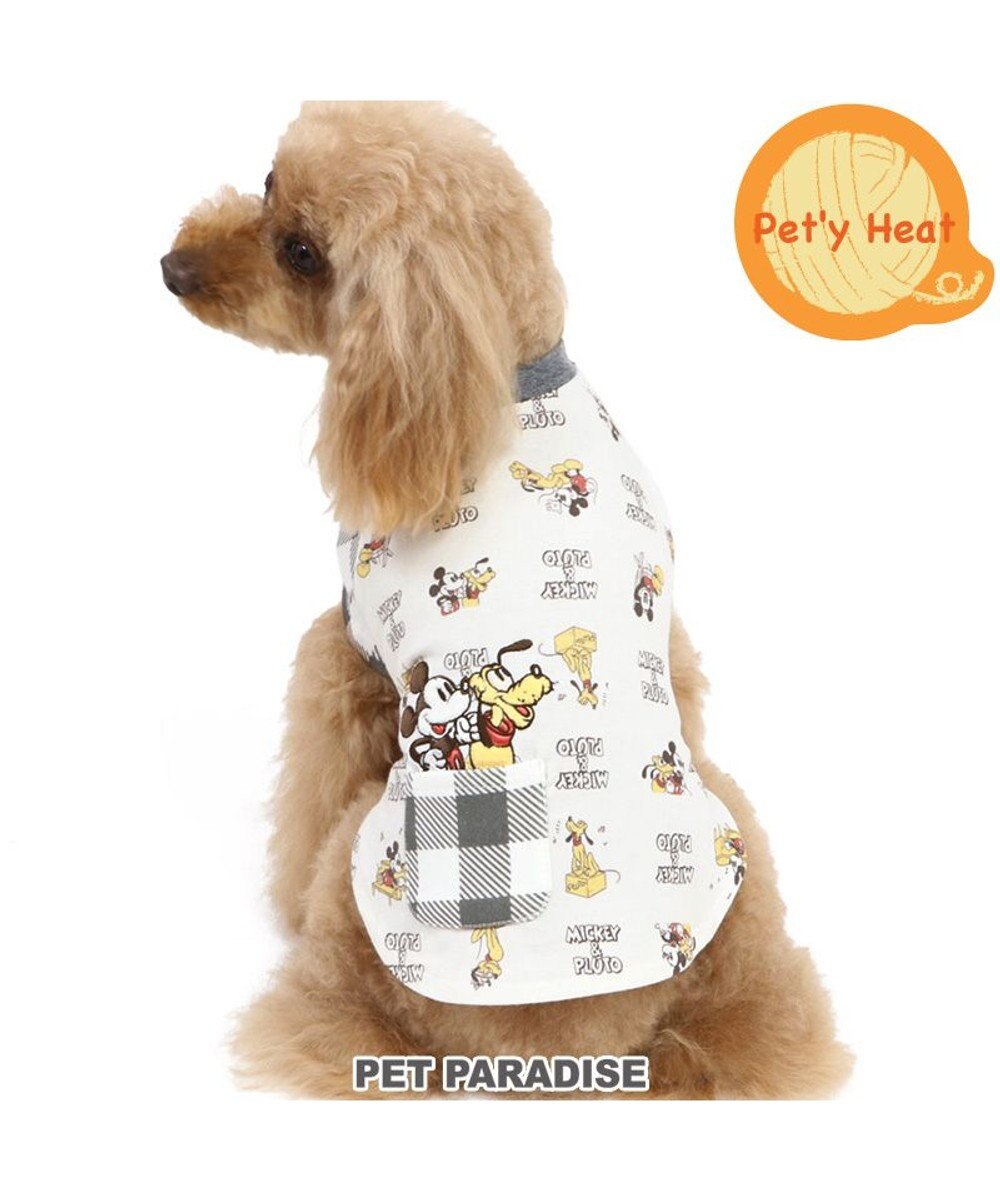 ディズニー ミッキーマウス ペティヒート Tシャツ 《ミッキー&プルート》小型犬, グレー, ４Ｓ