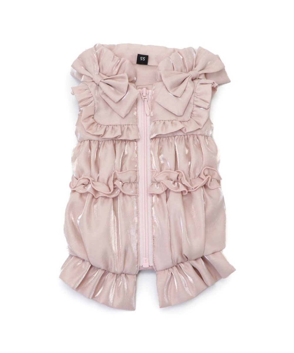 PET PARADISE cherircouture リボン ギャザーベスト 《ピンク》 小型犬