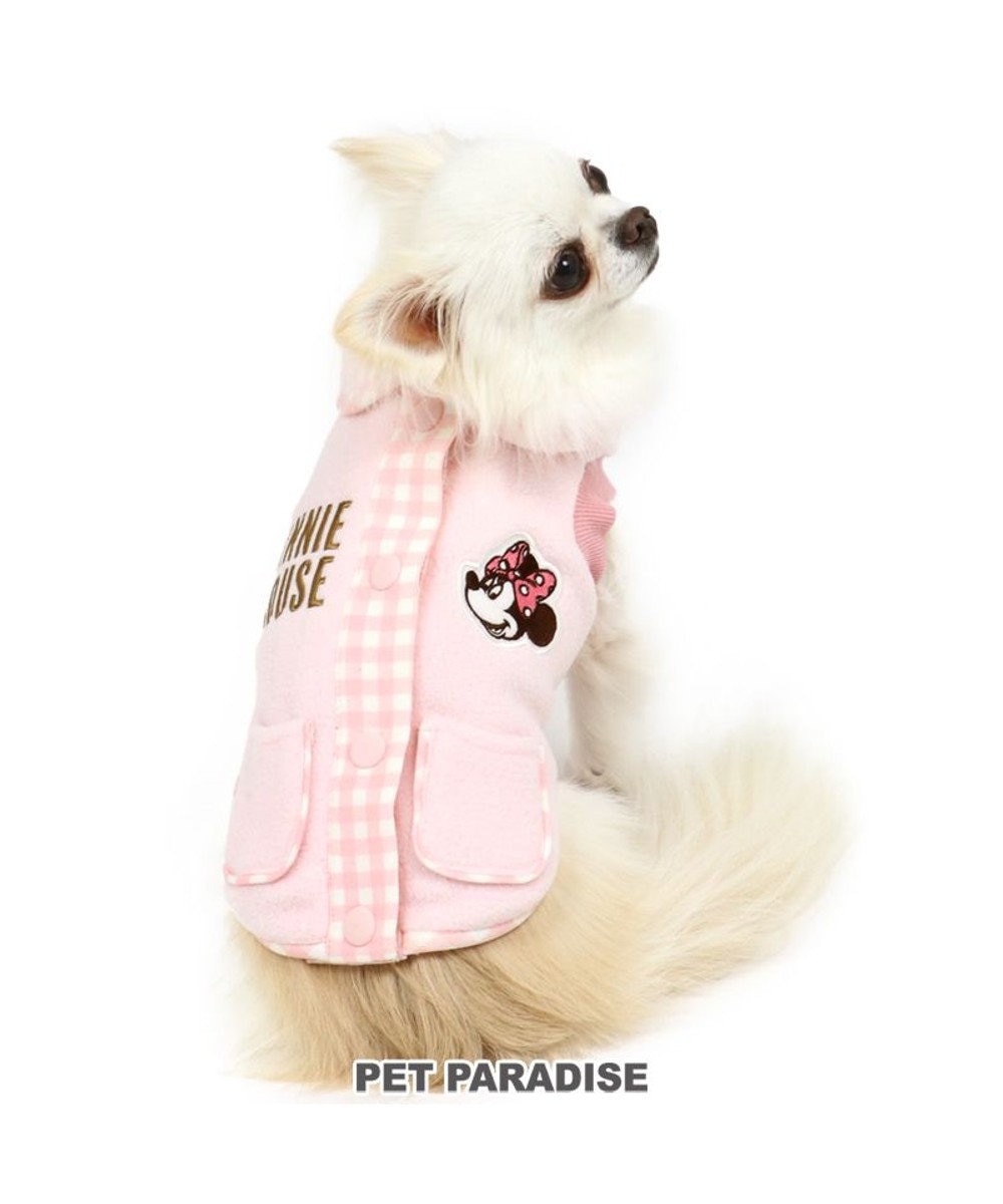 PET PARADISE ディズニー ミニーマウス 背中開き ベスト 小型犬 ピンク（淡）