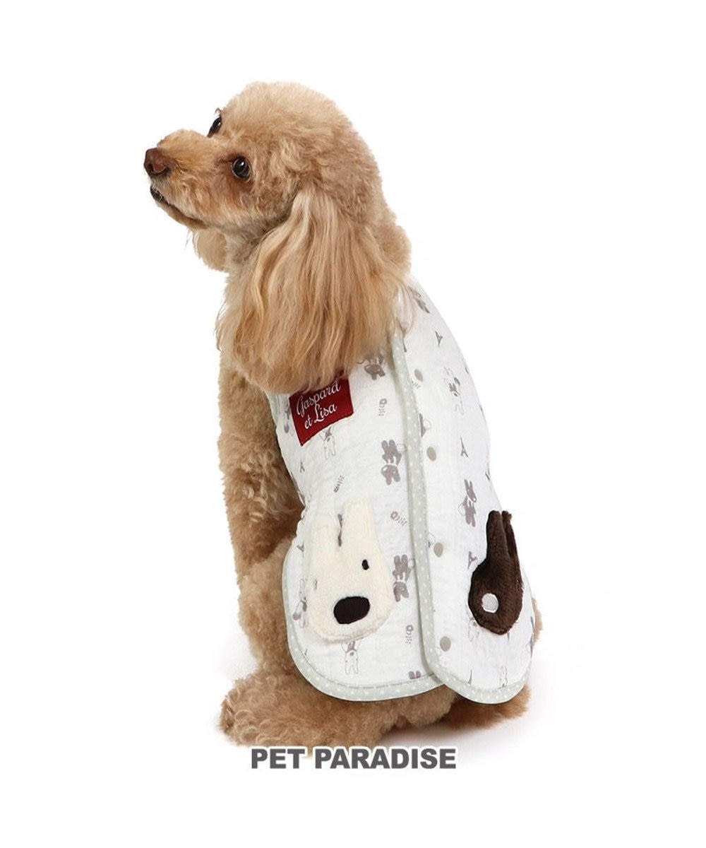 PET PARADISE リサとガスパール  ふわりとキルト ベスト 小型犬 白~オフホワイト