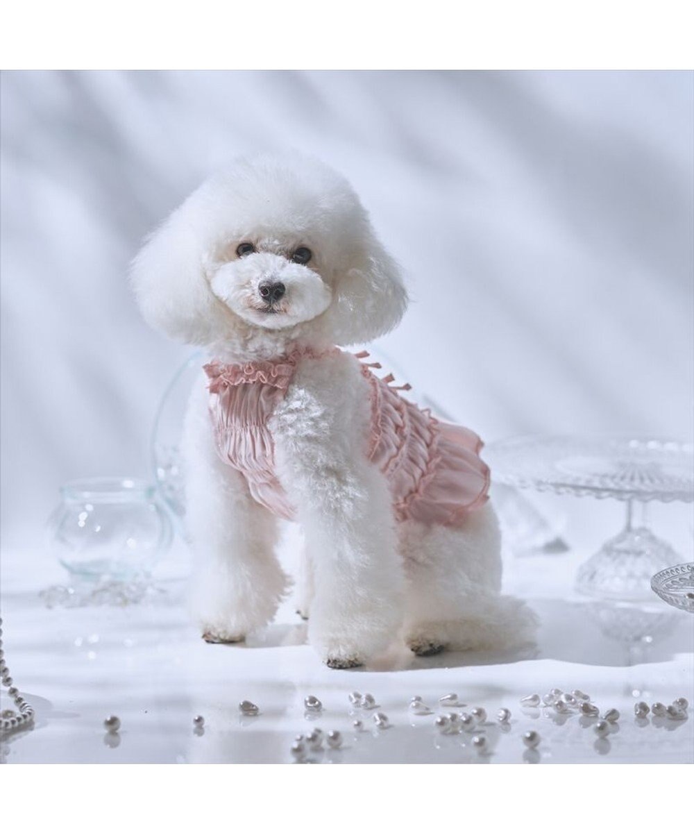 PET PARADISE cherircouture シャーリング キャミソール 《ピンク》 小型犬 