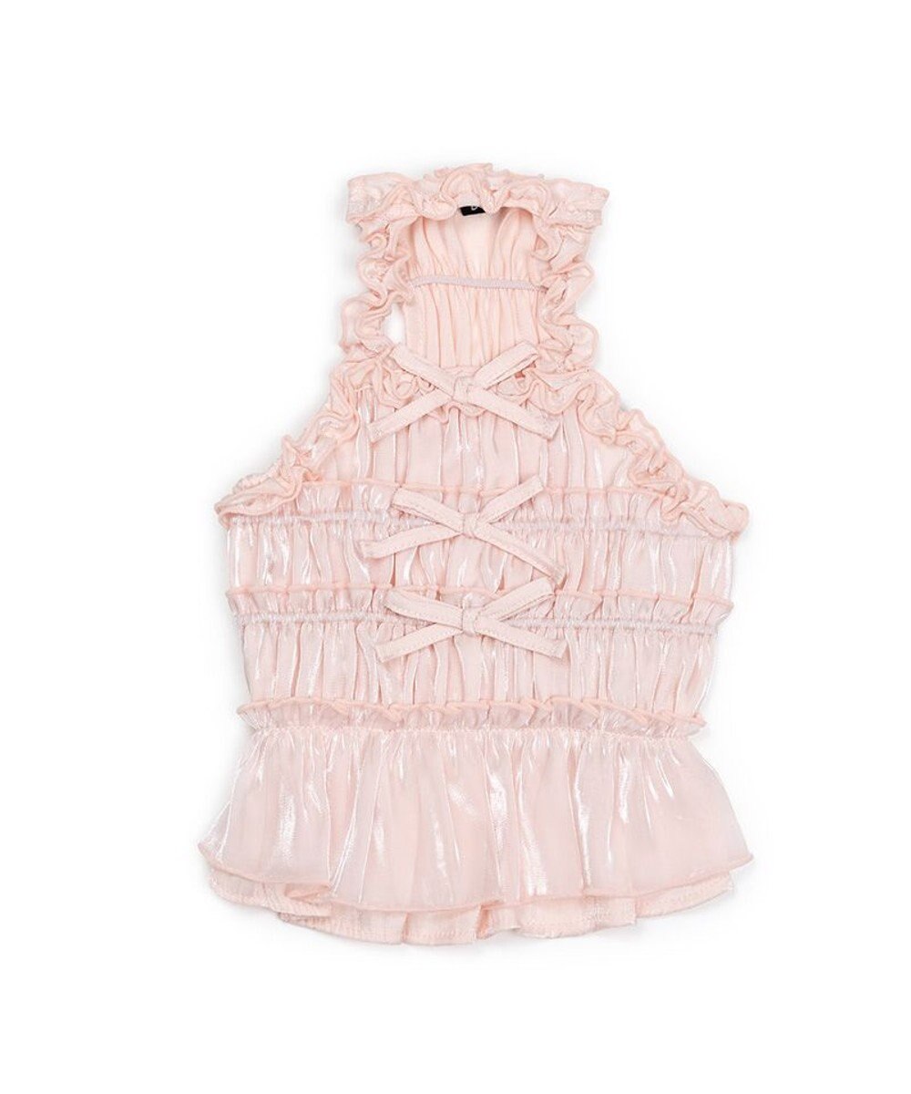 PET PARADISE cherircouture シャーリング キャミソール 《ピンク》 小型犬