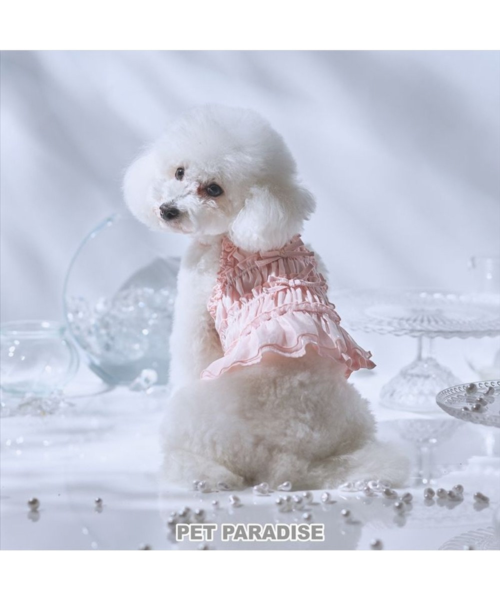 PET PARADISE cherircouture シャーリング キャミソール 《ピンク》 小型犬