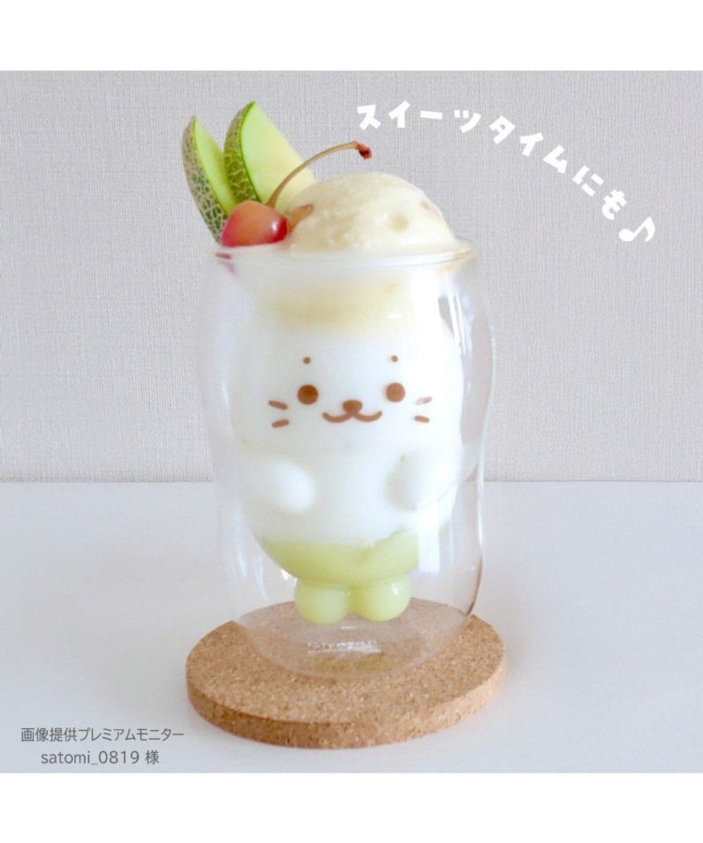 Mother garden しろたん ダブルウォールグラス 《 しろたん 》 単品 