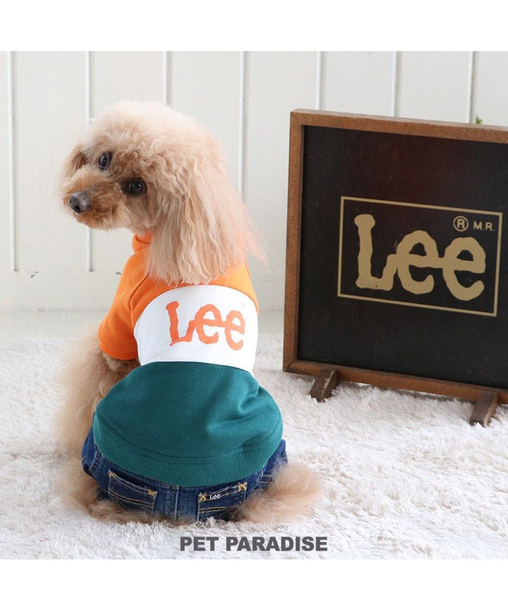 PET PARADISE 犬 服 Ｌｅｅ トレーナー 【小型犬】 トリコロール 橙 オレンジ