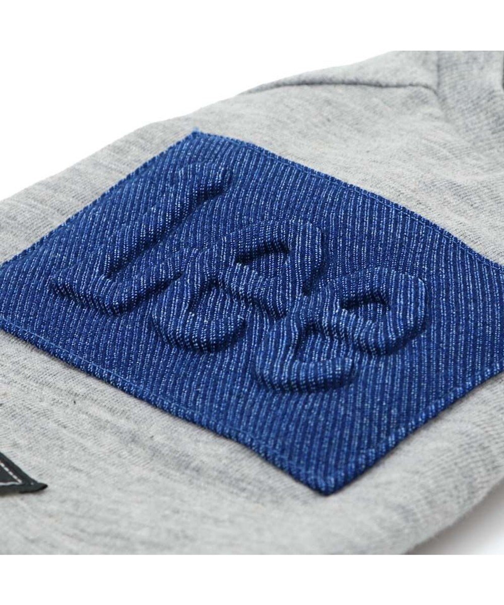 PET PARADISE Lee エンボス ロゴ Ｔシャツ 《グレー》 小型犬 