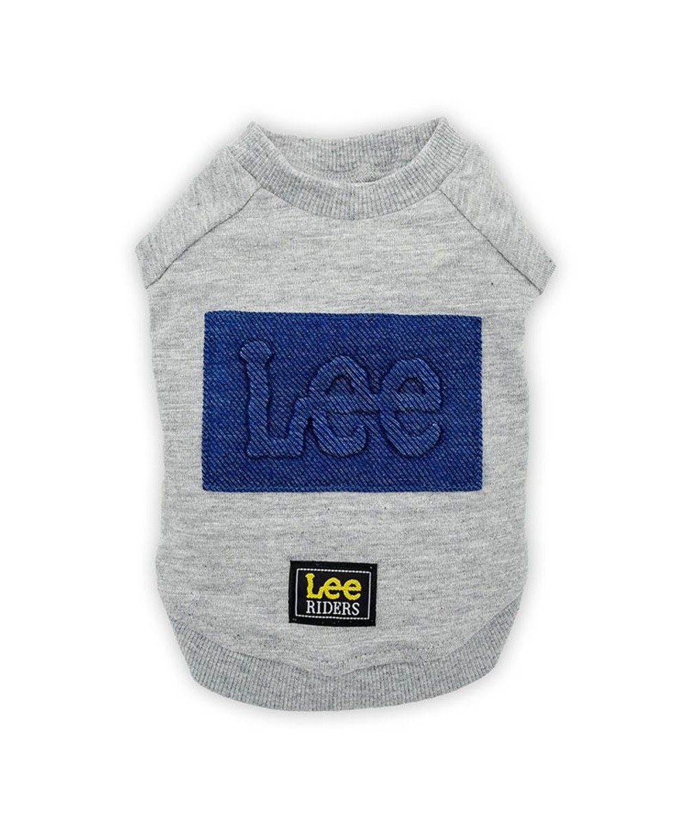 PET PARADISE Lee エンボス ロゴ Ｔシャツ 《グレー》 小型犬 