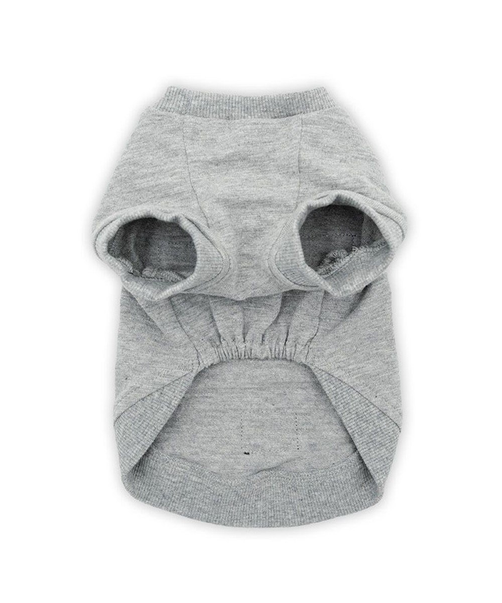 PET PARADISE Lee エンボス ロゴ Ｔシャツ 《グレー》 小型犬 