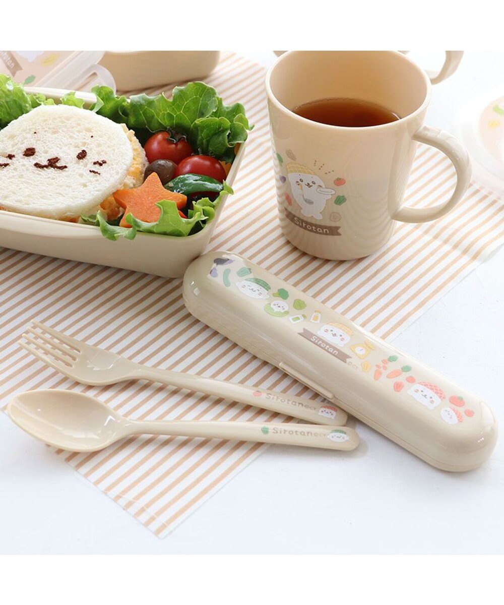 しろたん スプーン&フォークセット キッチン柄 ケース付き 日本