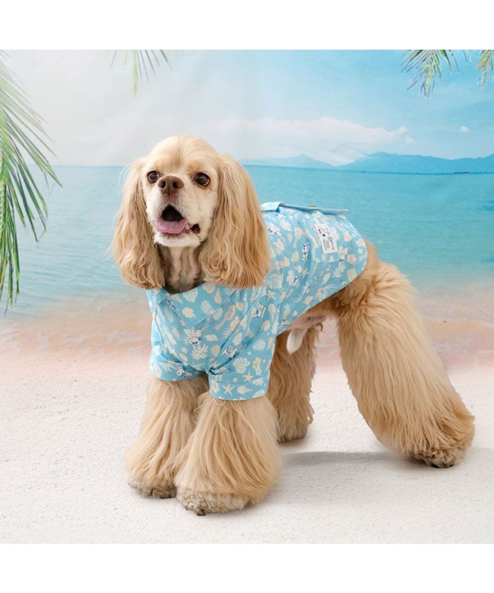 PET PARADISE スヌーピー 接触冷感 背中開き リゾートシャツ 中型犬 