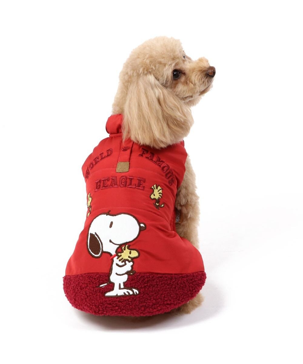 犬 服 秋冬 スヌーピー トレーナー レッド ホワイト 犬の服 赤 白