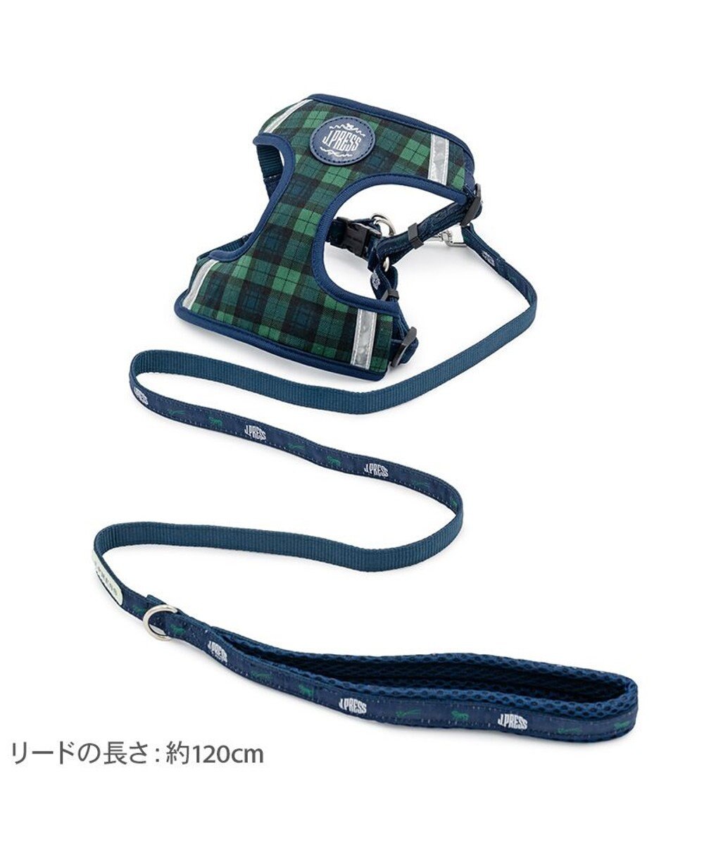 PET PARADISE J.PRESS ハーネス＆リード 《ブラック格子柄》 ＳＳ 