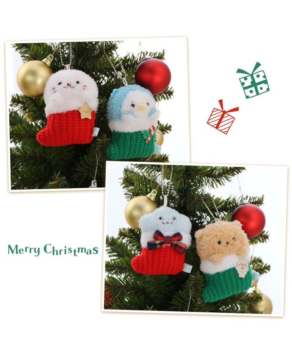 Mother garden しろたん クリスマス靴下キーホルダー 《しぇる》 単品