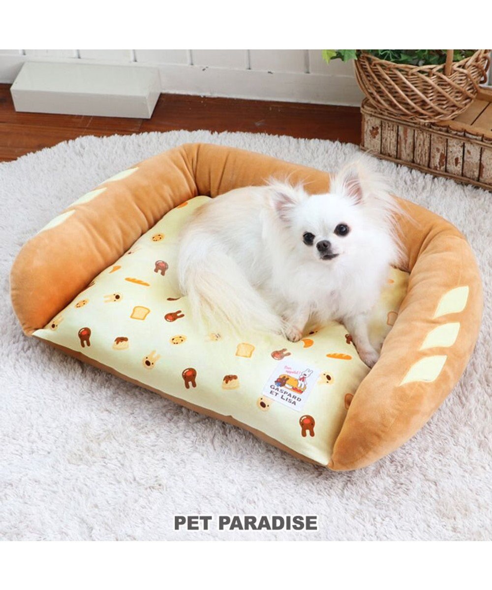 犬 ベッド おしゃれ リサとガスパール カドラーベッド 63 47cm パン柄 Pet Paradise 通販 雑貨とペット用品の通販サイト マザーガーデン ペットパラダイス