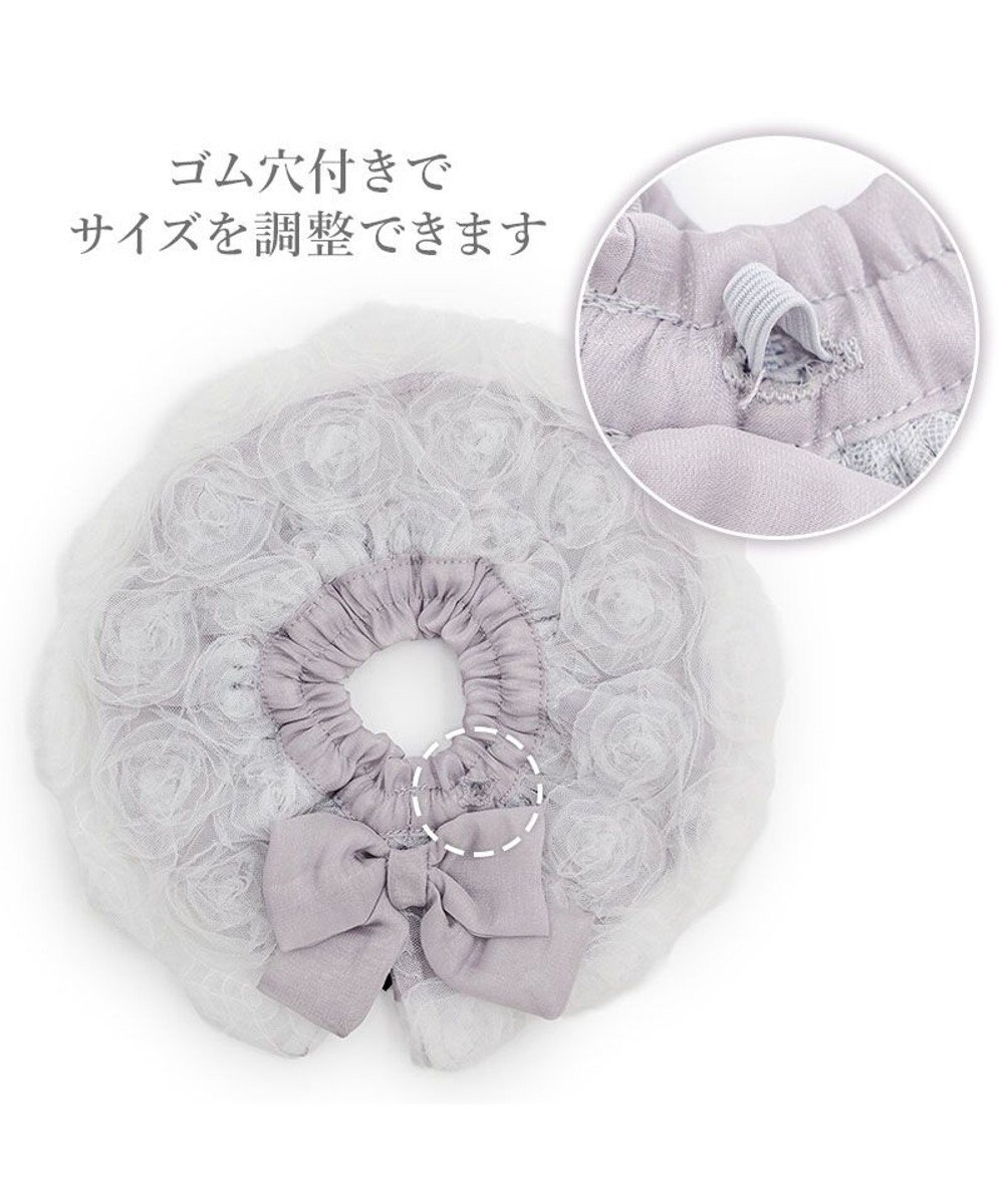 PET PARADISE cherircouture ビッグリボン スタイ 《グレー》 小型犬 