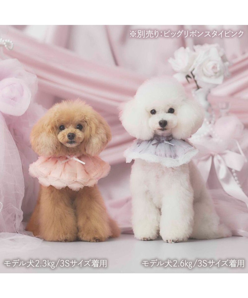 PET PARADISE cherircouture ビッグリボン スタイ 《グレー》 小型犬 