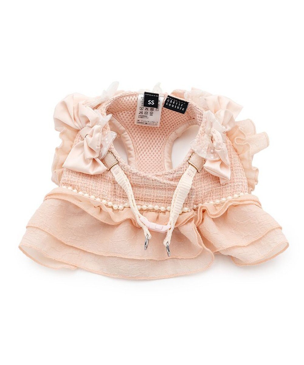 PET PARADISE cherircouture ツイード ベストハーネス 《ピンク》 Ｓ 