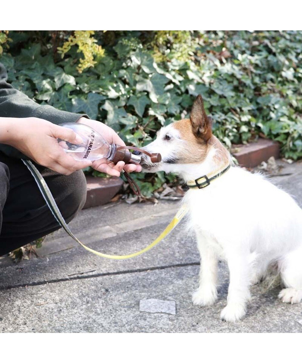 PET PARADISE 犬用品 ペットグッズ お散歩  お水携帯ボトル（茶）220ｍＬ 