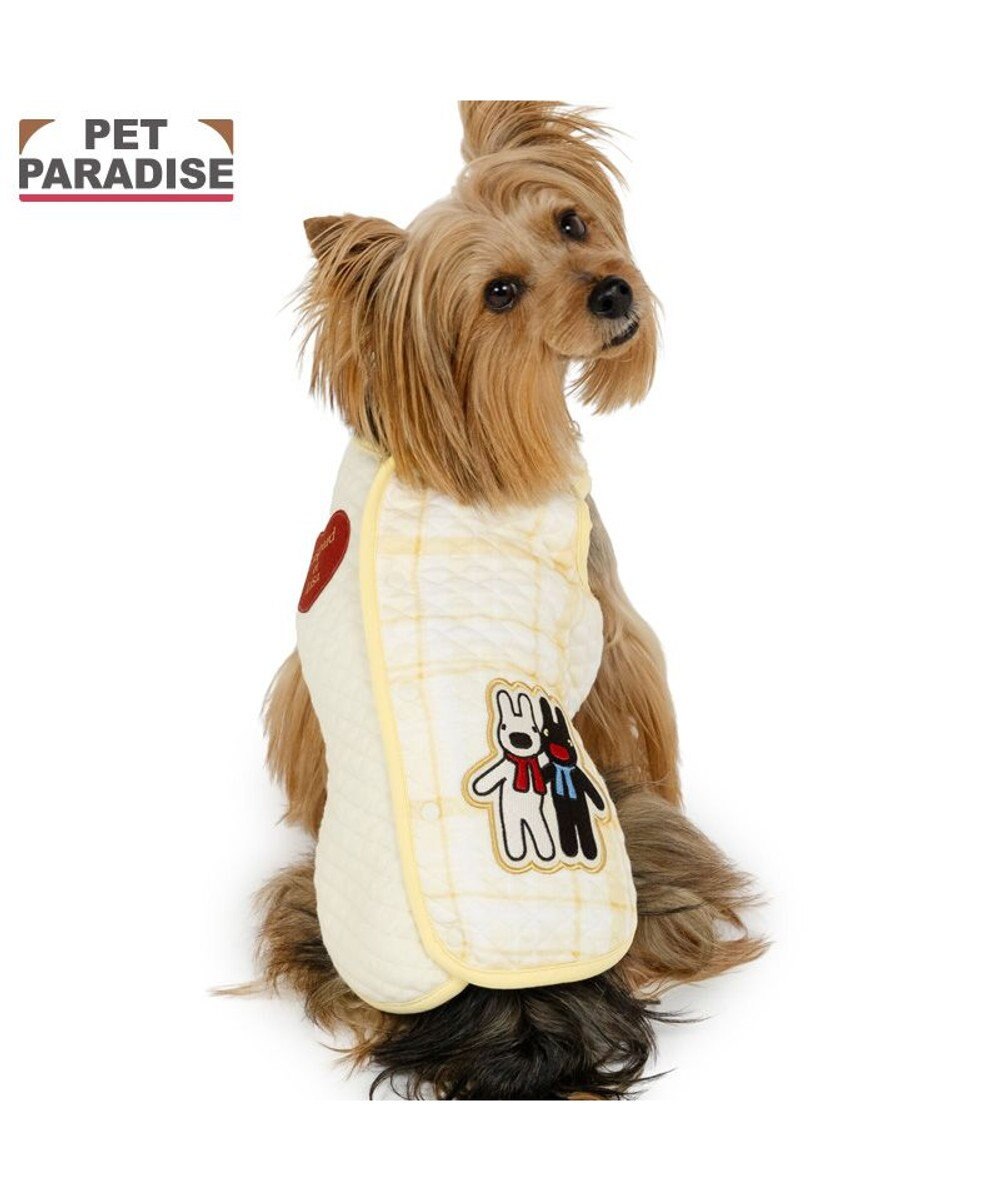 PET PARADISE リサとガスパール チェック キルトベスト 小型犬 