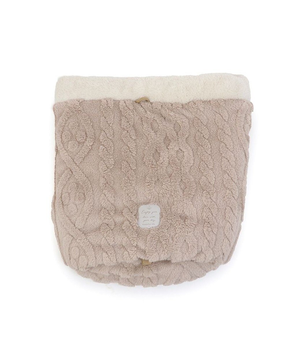 PET PARADISE ペットパラダイス 筒形寝袋 遠赤外線 《アラン柄》 35cm×50cm 