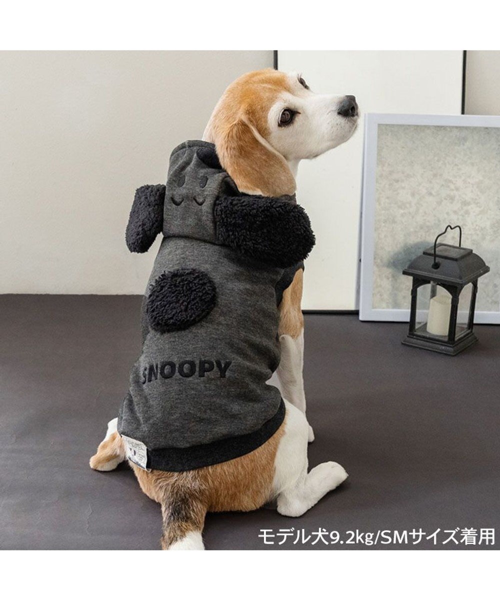 PET PARADISE スヌーピー 50s スヌーピーパーカー 《ブラック》 中型犬 大型犬 
