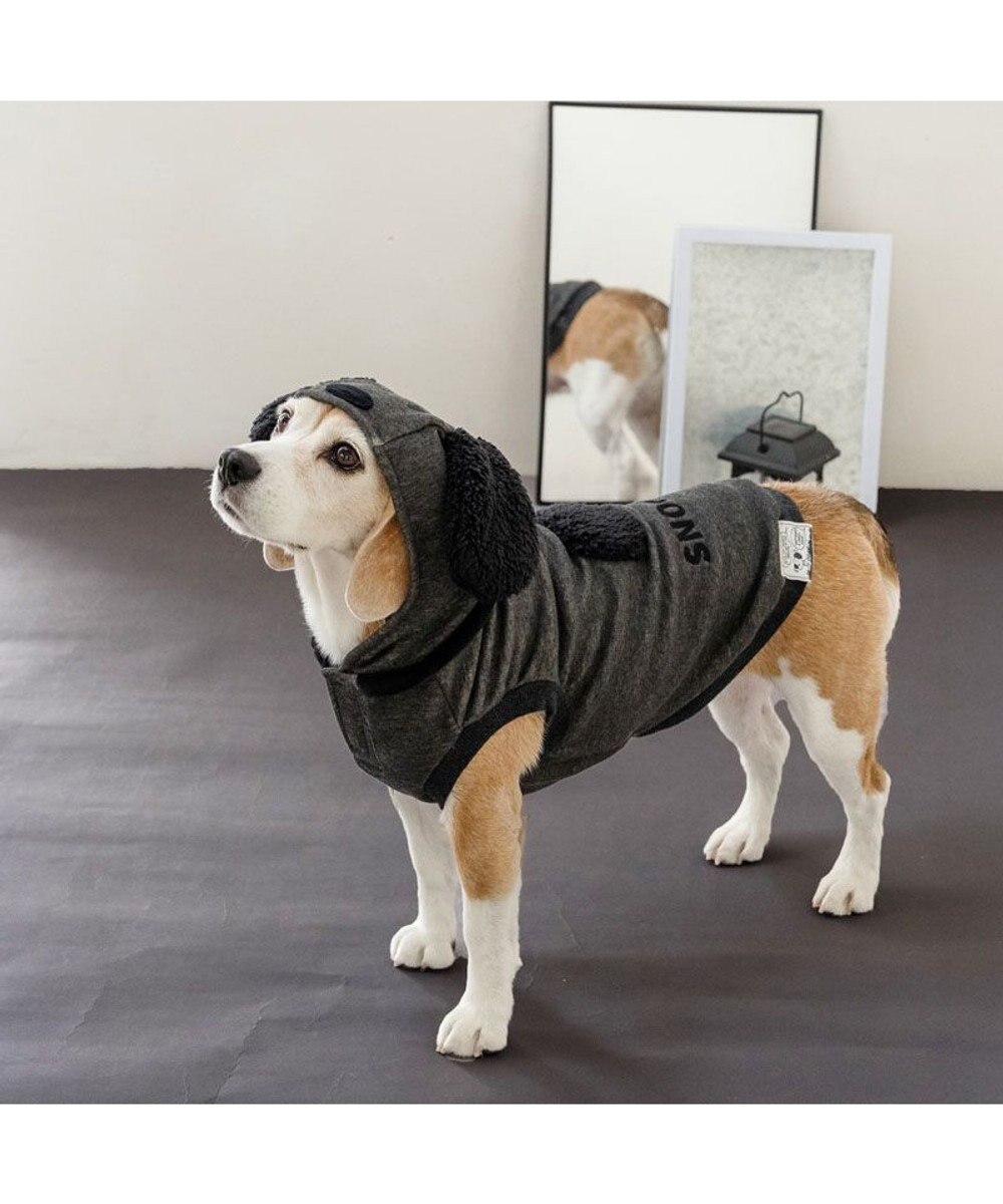 PET PARADISE スヌーピー 50s スヌーピーパーカー 《ブラック》 中型犬 大型犬 