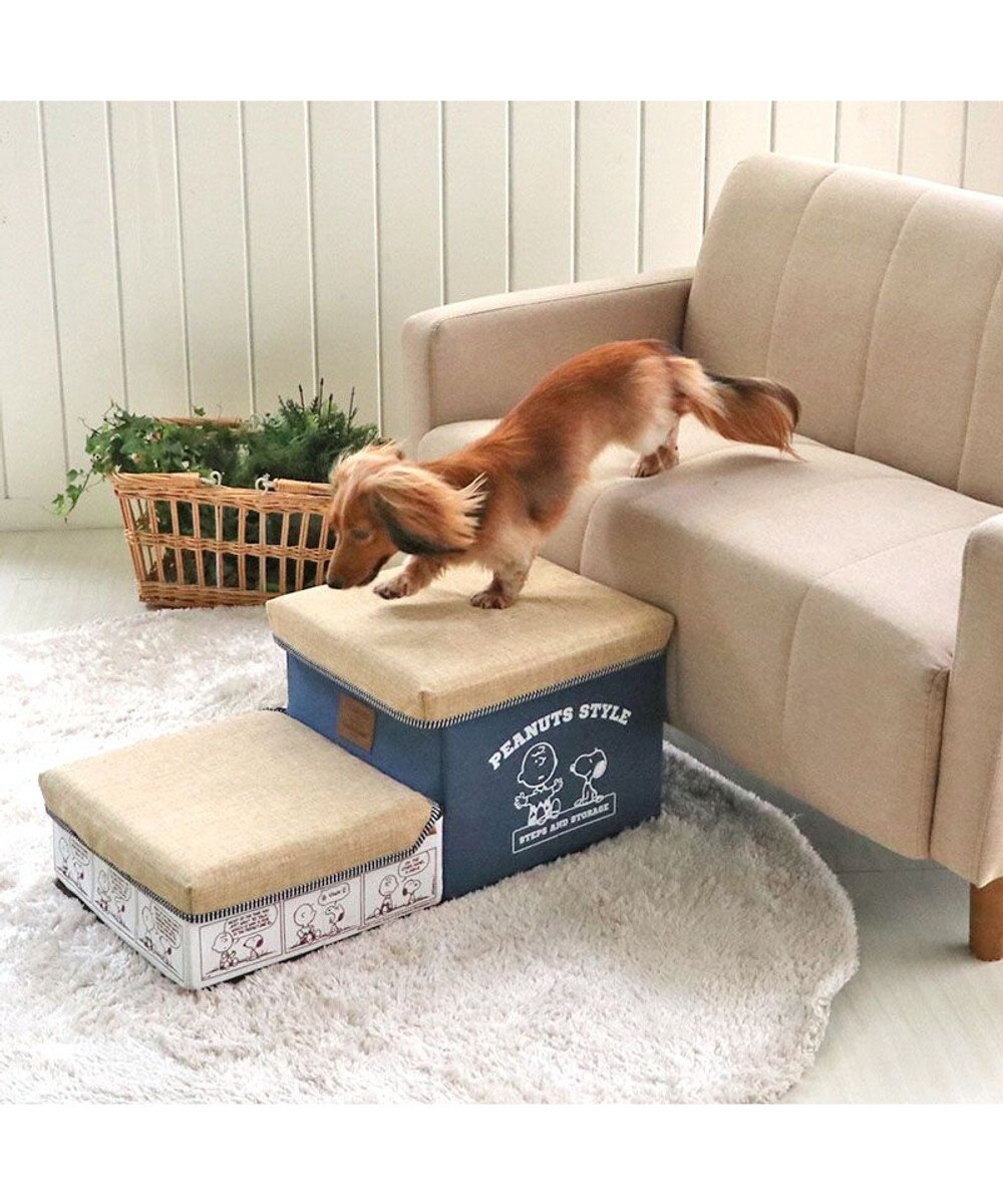 PET PARADISE ペットパラダイス スヌーピー ２段 ステップ 収納付き ゆとり 
