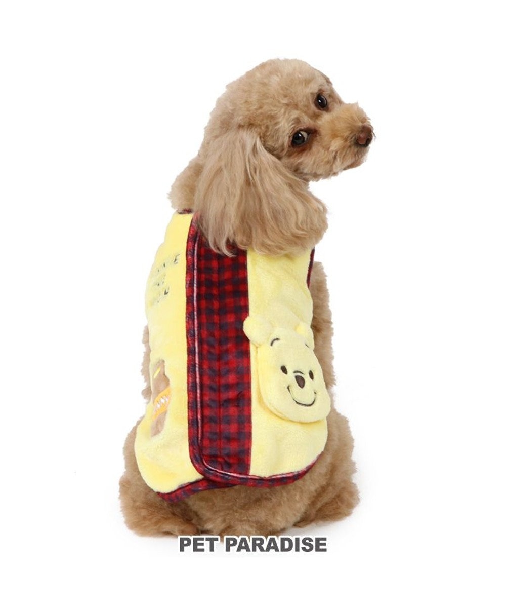 PET PARADISE 犬 服 秋冬 ディズニー くまのプーさん 背中開き ベスト 【小型犬】 黄