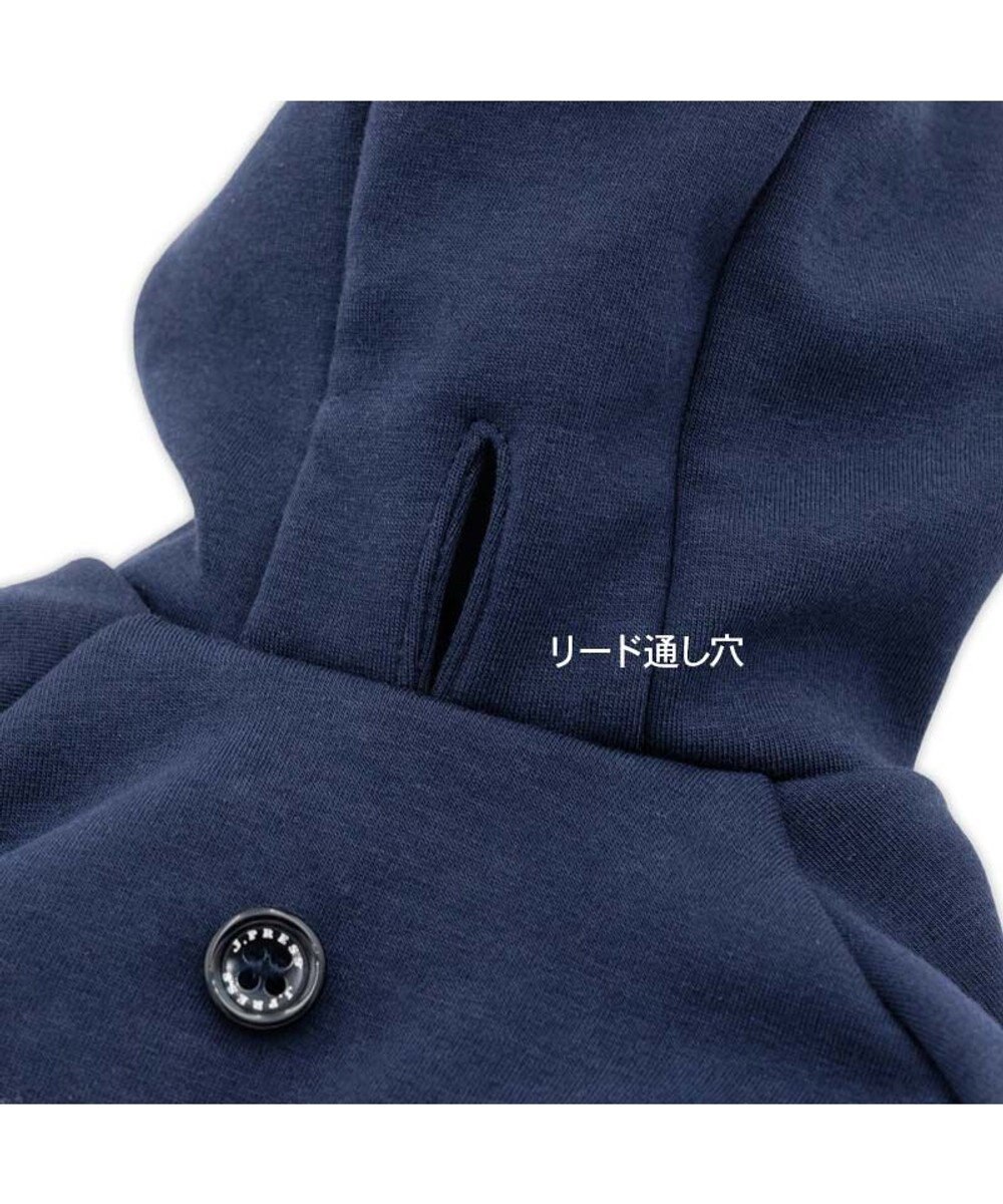 PET PARADISE J.PRESS ロゴ 裏起毛 パーカー 中型犬 