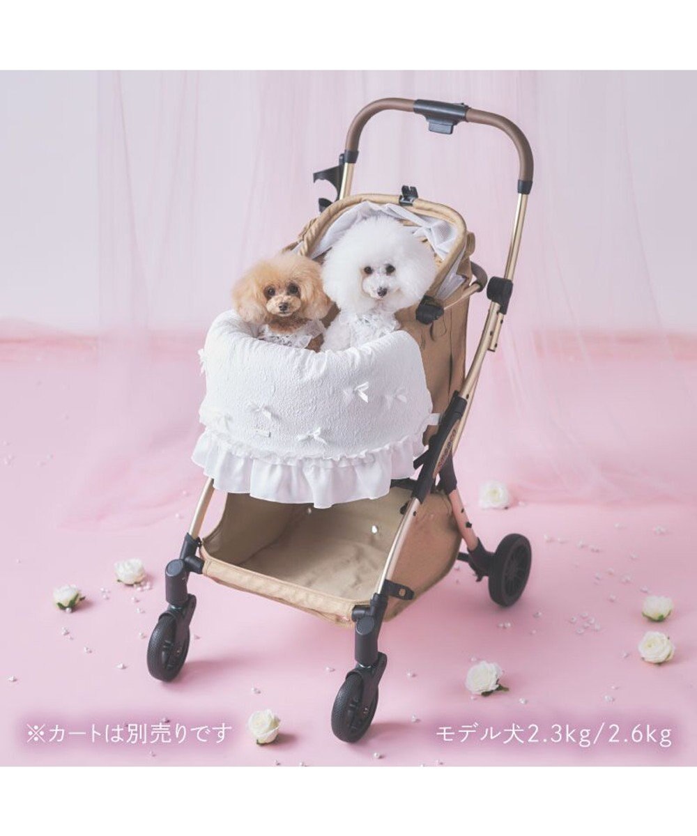 PET PARADISE cherircouture レースフリル カート用 クッション 