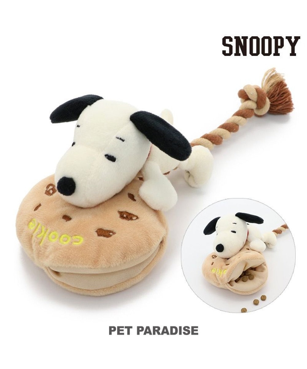 PET PARADISE 犬 おもちゃ ロープ スヌーピー クッキー 赤