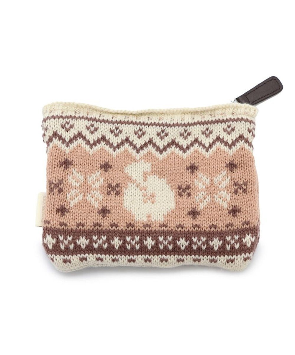 Mother garden マザーガーデン ふわんこ ニットポーチ 12cm×15cm 