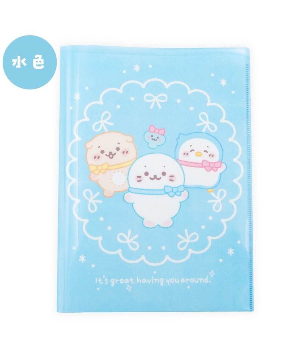 Mother garden しろたん A4見開きクリアファイル 2枚セット 《水色/ 白色》 