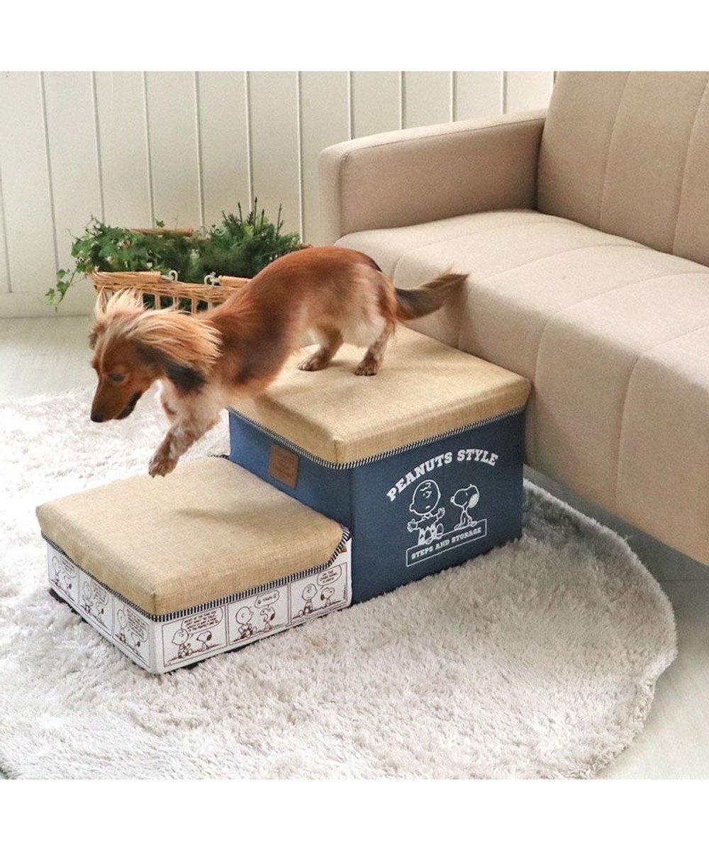 PET PARADISE ペットパラダイス スヌーピー ２段 ステップ 収納付き ゆとり 