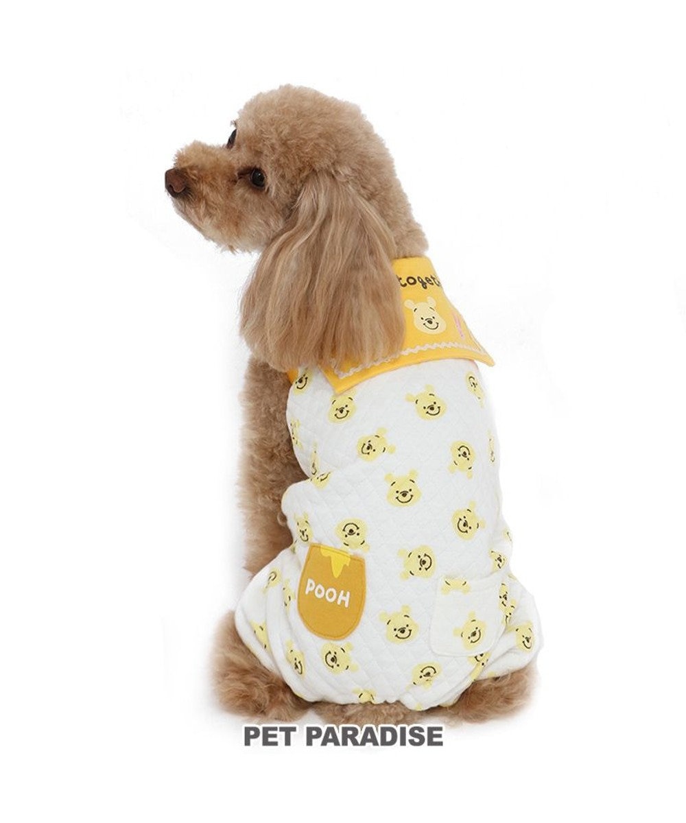 PET PARADISE 犬 服 ディズニー くまのプーさん キルト ロンパース 【小型犬】 黄