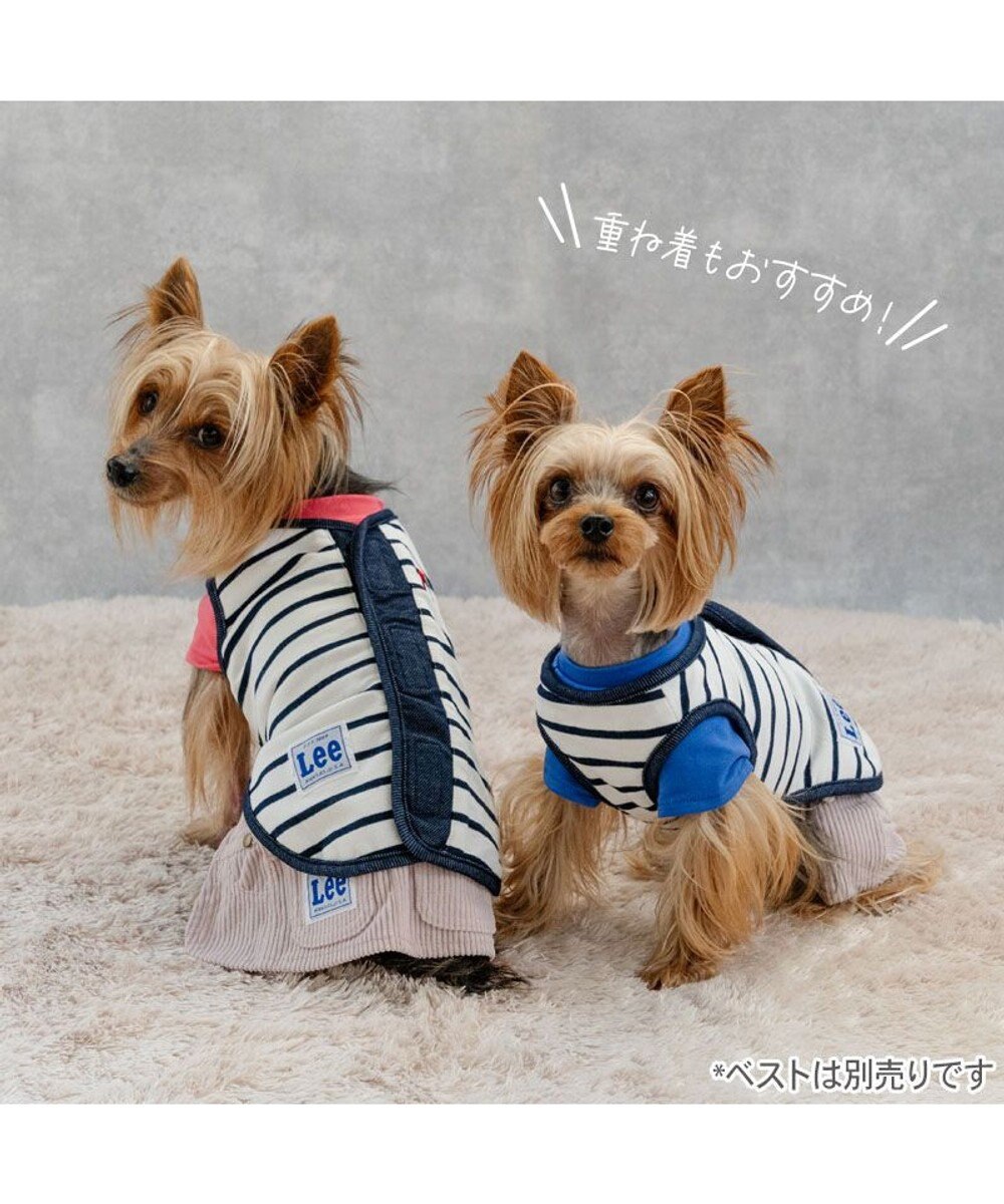 Lee ペットパラダイス　つなぎ服　S S Lee ワンショルダー パンツつなぎ 《ブルー》 小型犬 / PET